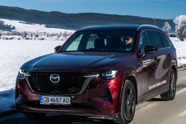ВИДЕО: Караме новата Mazda CX-80 с големия дизелов мотор
