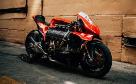 HF355 е мотоциклет с двигател от Ferrari и цена 500 хил. долара