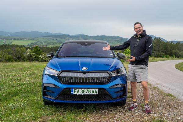ВИДЕО: Skoda Enyaq vRS, най-мощният модел на марката