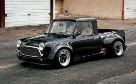 1967 Morris Mini пикап. Необикновен, с 250 коня и 9000 оборота