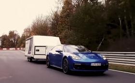 Porsche записа най-странния рекорд на „Ринга“ – за теглене на ремарке