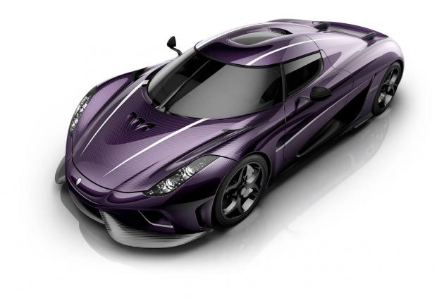 Koenigsegg Regera с лилав карбон в чест на Принс. Галерия и инфо