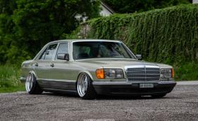 Merc W126 ‘stance’: супер запазен, но свален и разкрачен. Да или не?