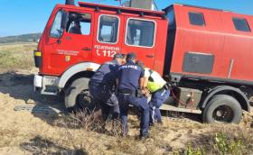 Германски кемпер пожарна закъса на Алепу, арестуват водача два пъти
