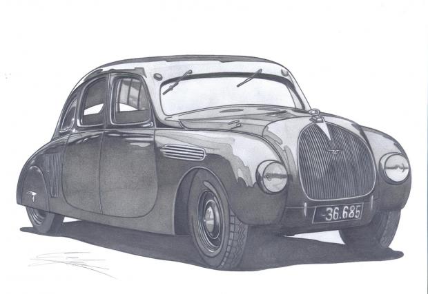 Skoda 935 Dynamic Prototype, 1935. Забележете, че това Porsche от Skoda е създадено близо три десетилетия преди оригинала. Боксерният модел имал коефициент на аеро съпротивление от 0,37 - впечатляващ за времето си