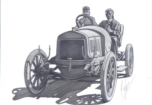 Laurin & Klement FC, 1907-1909. Състезателна кола, развиваща 90 км/ч! Първият спортен модел на компанията, спечелил десетки състезания, включително 9-дневно от Берлин до Хановер.