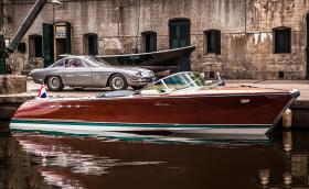 Riva Aquarama е била на Феручо Ламборгини. Сега е с два 5,5-литрови V12 мотора, а единият работи в обратна посока