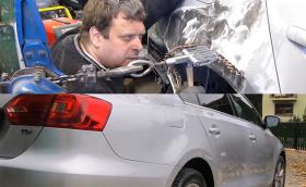 Най-педантичният ремонт на калник на VW Jetta, който някога сме виждали