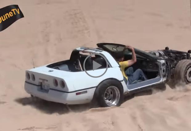 Да превърнеш Chevy Corvette в пясъчно бъги. Съвсем логично... Видео